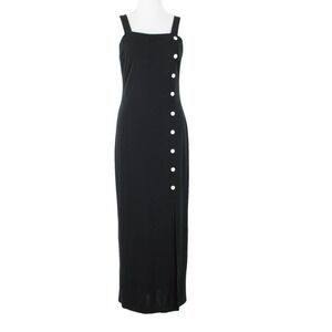 Joseph Ribkoff Womens Size 10 Midi Maxi Sheath Tank Sundress Y2K Button Stretch